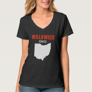 Camiseta Willowick Ohio EUA Estado América Viagem Ohioan