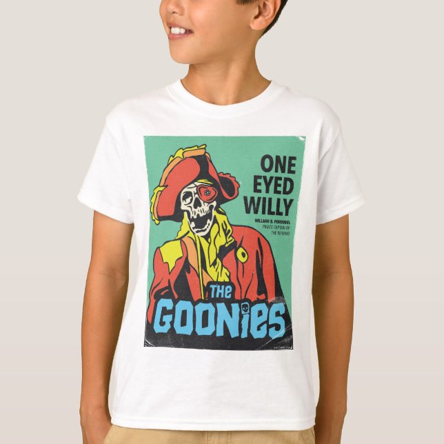 Camiseta Willy Pirata de Um Olho, Capitão do Inferno (Frente)