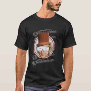 Camiseta Willy Wonka e a Wonkavision da Fábrica de Chocolat