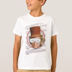 Camiseta Willy Wonka nos óculos Wonkavision