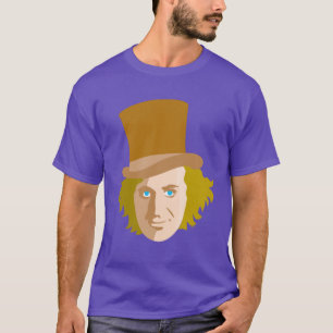 Camiseta Willy Wonka Stenciled Face Graphic