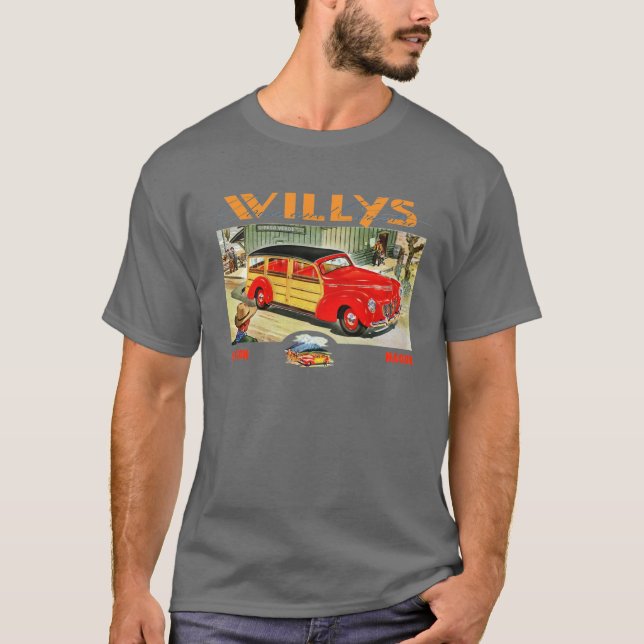 Camiseta Willys woody wagon (Frente)