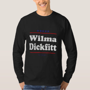 Camiseta Wilma Dickfitt Para Senado Paródia de Eleição Inte