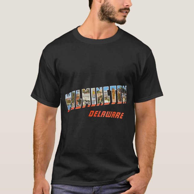 Camiseta Wilmington Delaware DE Retrô Vintage (Frente)