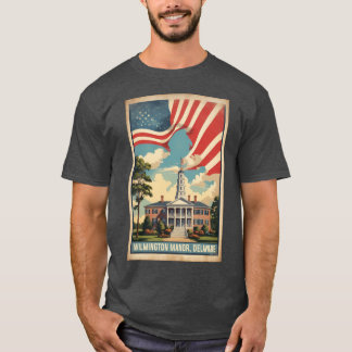 Camiseta Wilmington Manor Delaware USA Vintage Travel Touri