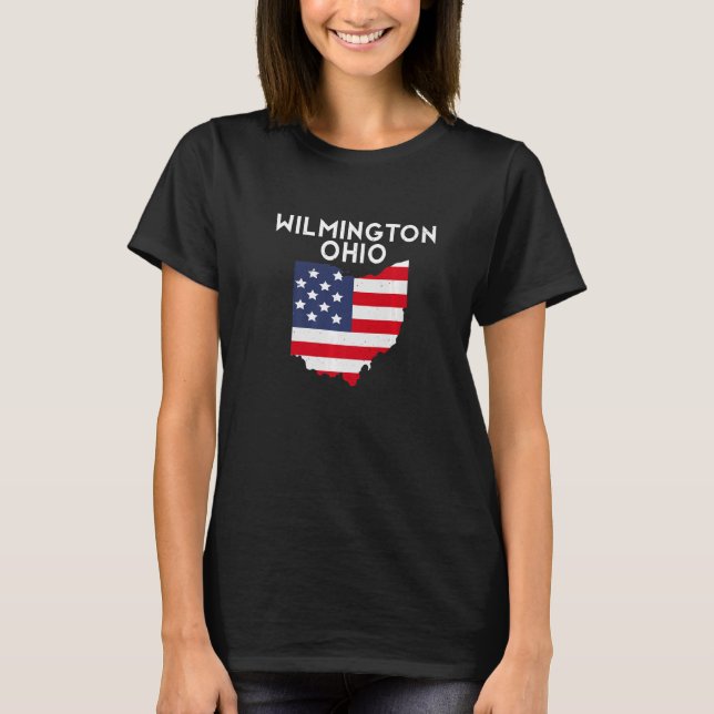 Camiseta Wilmington Ohio EUA State America Viagem Ohioan Pr (Frente)