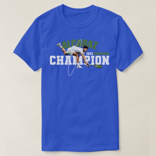 Camiseta Wimbledon Champion Alcaraz (Frente do Design)