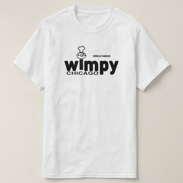 Camiseta Wimpy Grills Restaurants, Chicago, Illinois (Frente do Design)