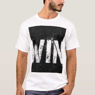 Camiseta WIN com Texto Grunge Distorcido