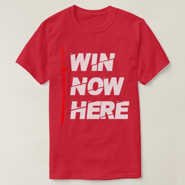 Camiseta Win Now Here BJP Jiri Prochazka Denisa (Frente do Design)
