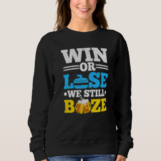 Camiseta Win Or Lose We Still Booze Beer Curling Player 1