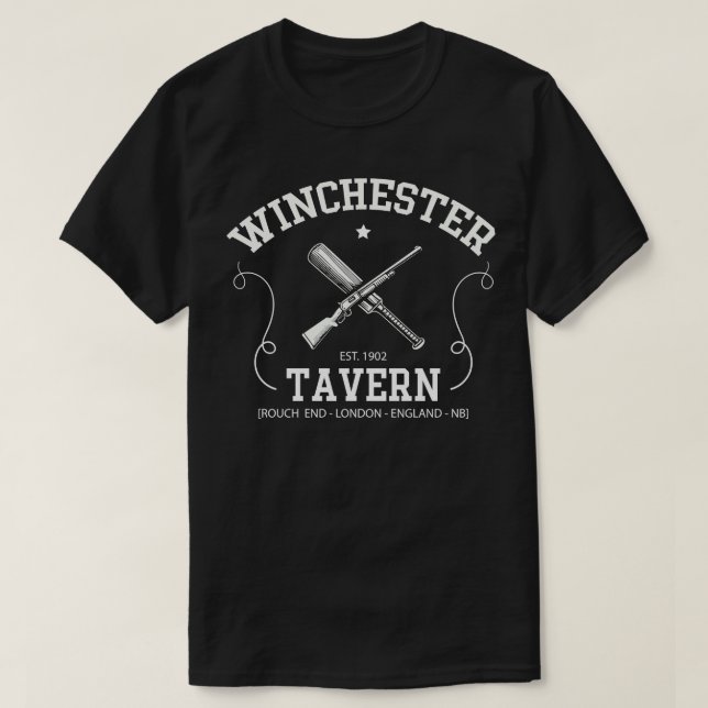 Camiseta Winchester Tavern Fan Art (Frente do Design)