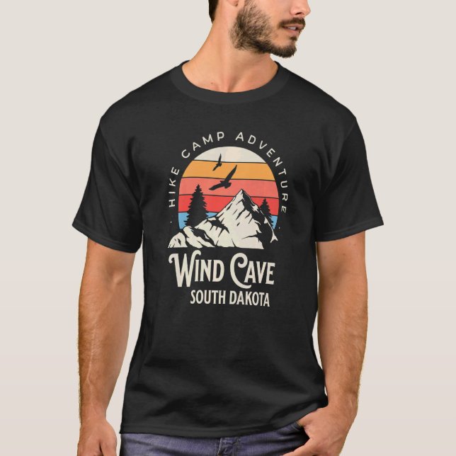 Camiseta Wind Cave South Dakota Nature Hike Mounains (Frente)