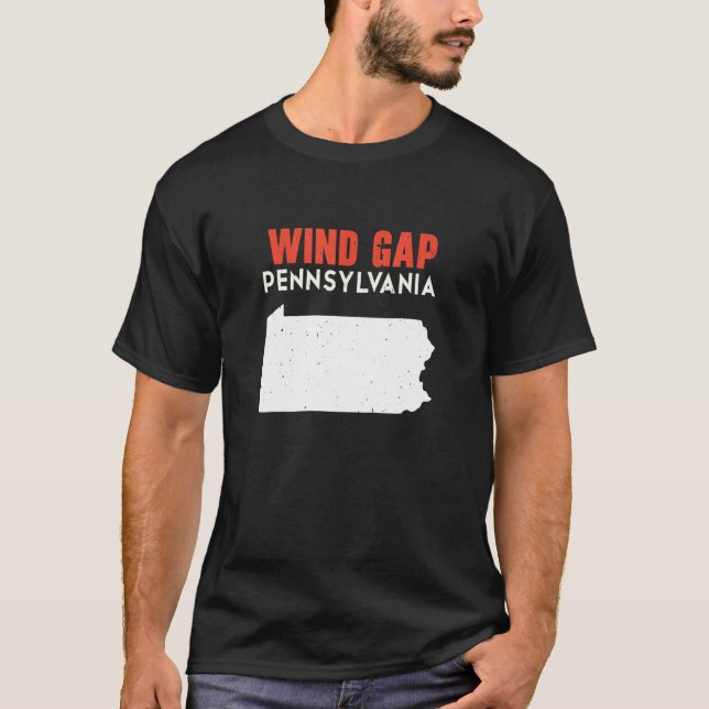 Camiseta Wind Gap Pennsylvania USA State America Travel (Frente)