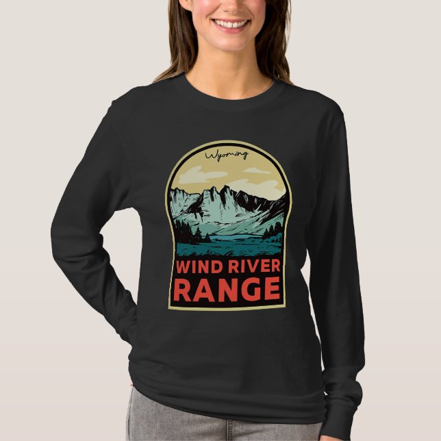 Camiseta Wind River Range Mountains Wyoming (Frente)