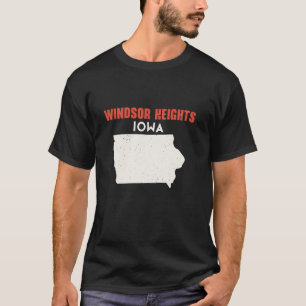 Camiseta Windsor Heights Iowa EUA State America Viagem Iowa