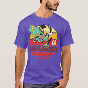 Camiseta Windsurf San francisco ocean galga sóis de vintage