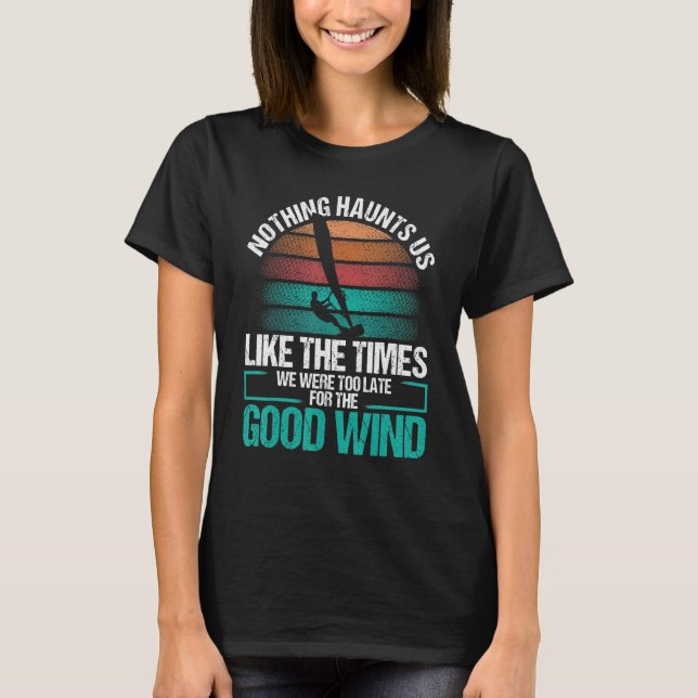 Camiseta Windsurfer Sail Good Wind Vintage Retro Windsurfin (Frente)