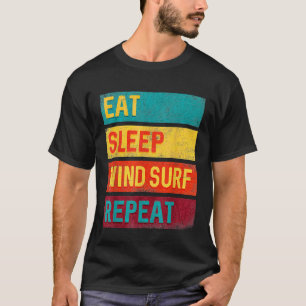 Camiseta Windsurfing Gift Eat Sleep Windsurf Repete