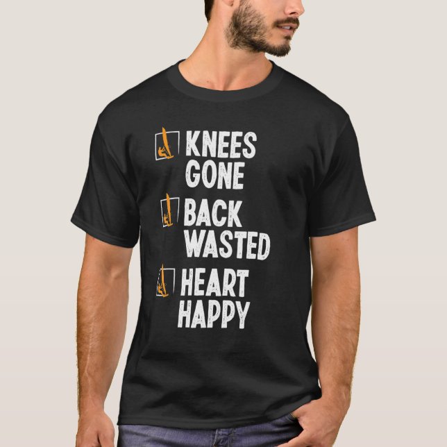 Camiseta Windsurfing Knee Injury Back Surgery Funny Windsur (Frente)
