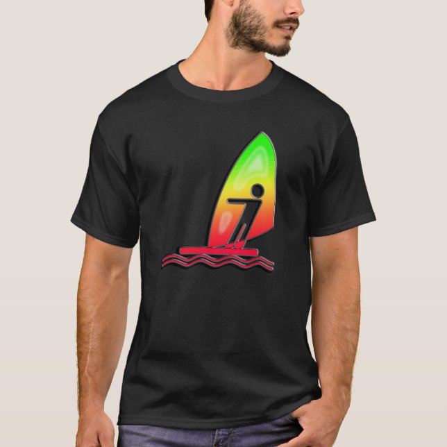 Camiseta Windsurfing lustroso (Frente)