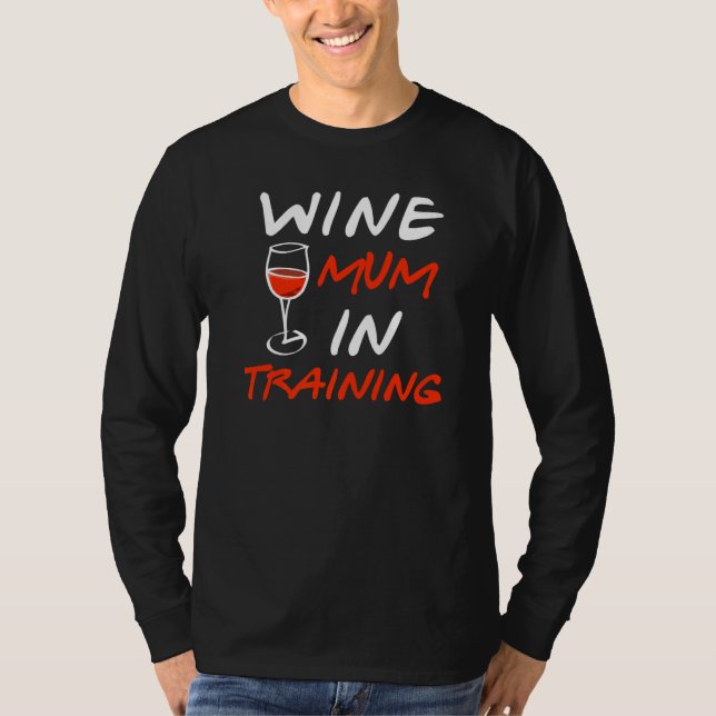Camiseta Wine Mom In Training Graphic  Saying   1 (Frente)