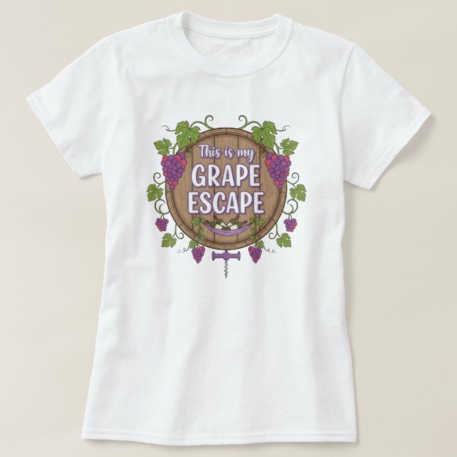 Camiseta Wine Time (Frente do Design)