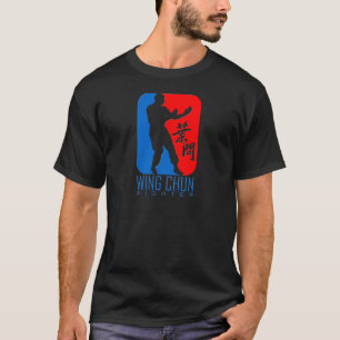 Camiseta Wing Chun Fighter (redblue) Ip Man Linage