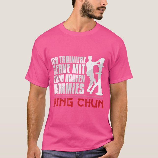 Camiseta Wing Chun Holzpuppe Haufen Dummies Arts marciais K (Frente)