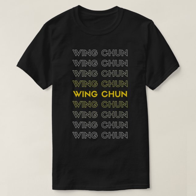 Camiseta Wing Chun Kung Fu Roupa Wing Chun Design (Frente do Design)
