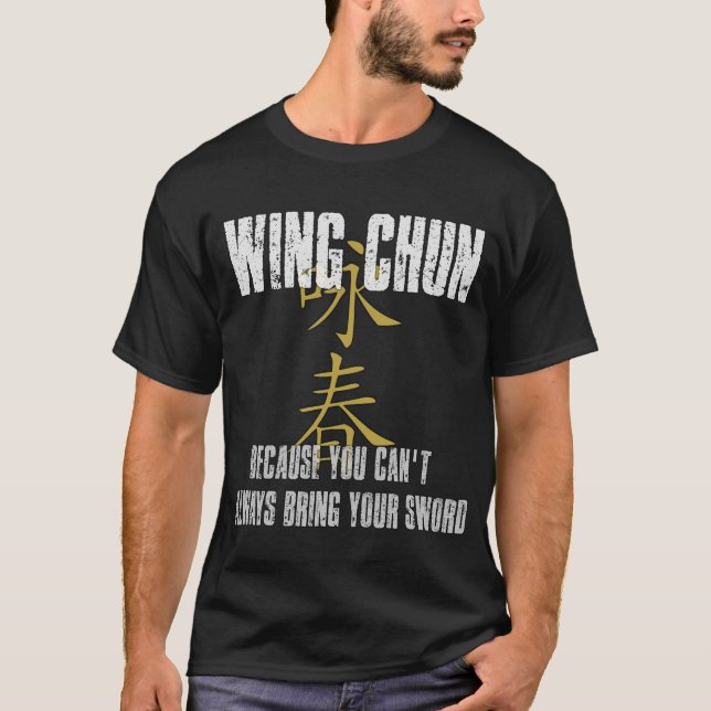 Camiseta Wing Chun, no sword (Frente)