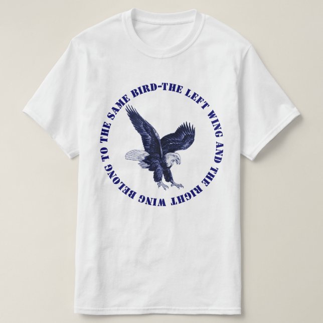 Camiseta Wing Direita da Esquerda (Frente do Design)
