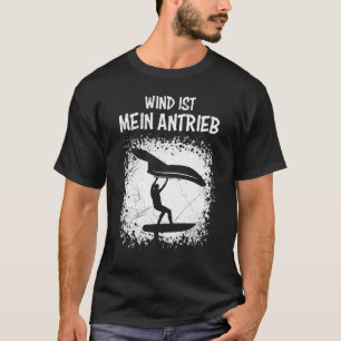 Camiseta Wing Foil Dizendo Vento Ist Mein Antrieb Wing Surf