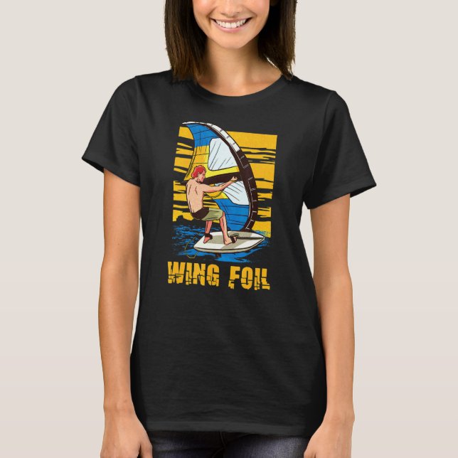Camiseta Wing Foil Wing Surfing Wind Surf Ocean Wind Surfi (Frente)