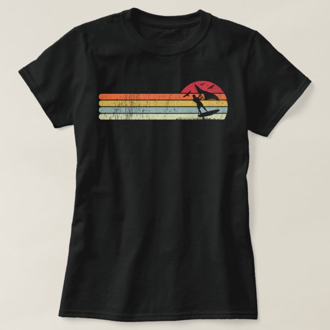 Camiseta Wing Foiling Surfing I Retro Vintage 2114 (Frente do Design)