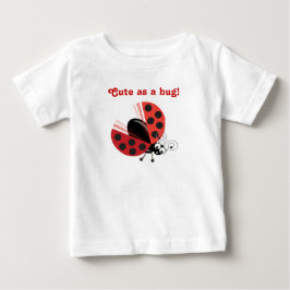 Camiseta Wing-Nutz™_Ladybug_Sweet & Cute como um inseto!
