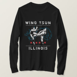 Camiseta Wing Tsun Illinois - Linha Horizontal