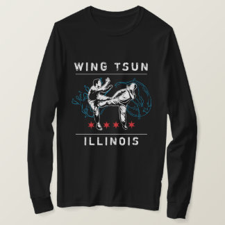 Camiseta Wing Tsun Illinois - Linha Horizontal