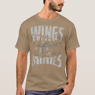 Camiseta Wings Are For Fairies Helicopter Aircraft Airplane