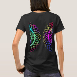Camiseta Wings Mandala Colorida Faith Spirit Diversão da Ga