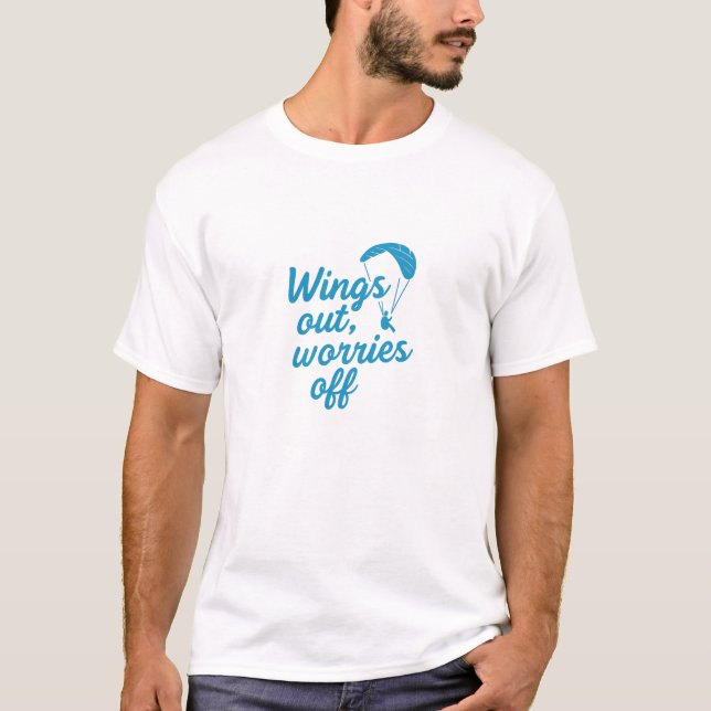 Camiseta Wings Out Preocupa-Se (Frente)