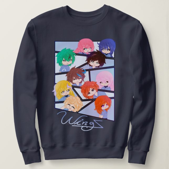 Camiseta Wingz Multi Character Sweatshirt (Frente do Design)