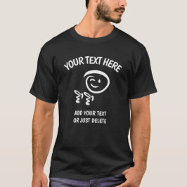 Camiseta Winking Emoji Face com Fingerguns Doodle Modelo