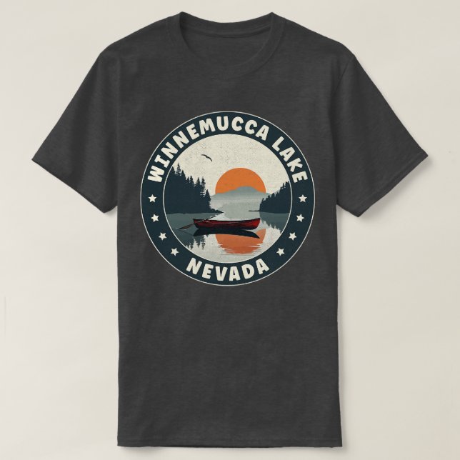 Camiseta Winnemucca Lake Nevada Sunset (Frente do Design)