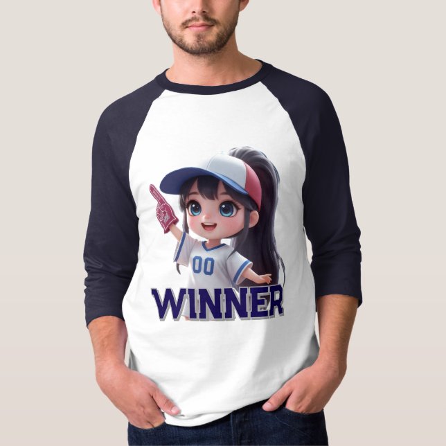 Camiseta winner fan sports dall (Frente)