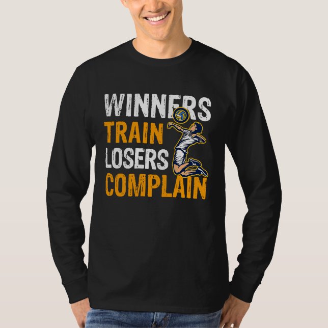 Camiseta Winners Train Losers Complain Street Workout Ball  (Frente)