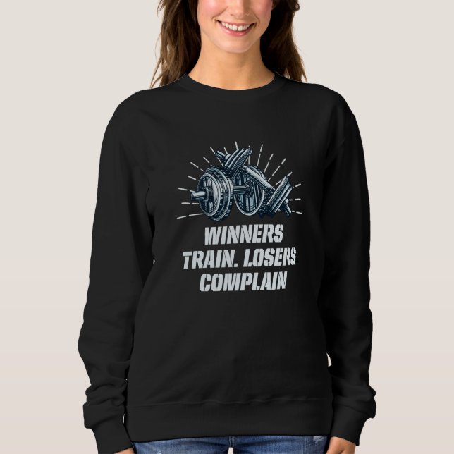 Camiseta Winners Train Losers Complain Workout Motivational (Frente)