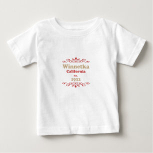 Camiseta Winnetka Califórnia Tipografia Vintage