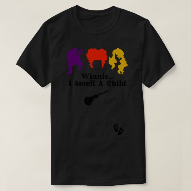 Camiseta Winnie I Cheira Uma Criança (Frente do Design)