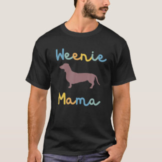 Camiseta Winnie Mama Dachshund Mãe Cachorro Mama Weiner Gif
